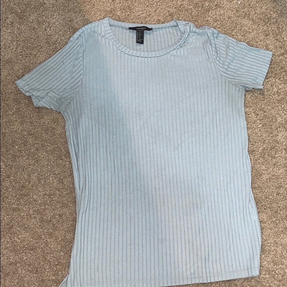 Light blue short sleeve shirt